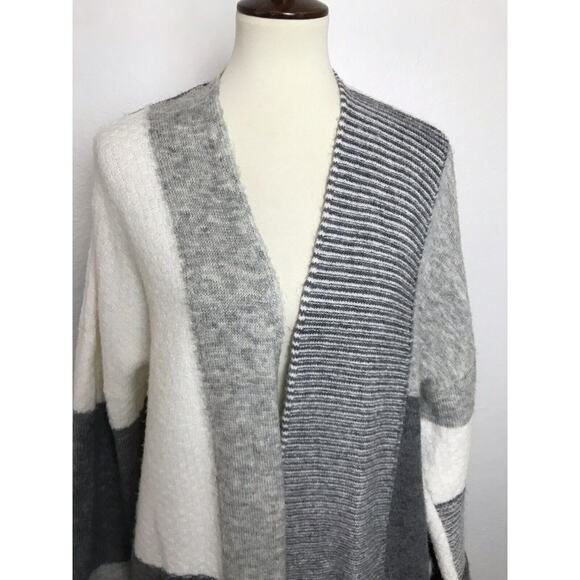 Topshop Cardigan Sweater Open Front Print Stretch Knit - Picture 2 of 12